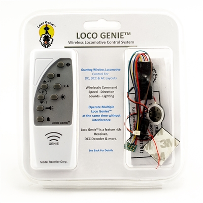 021400 LOCO GENIE TRANSMITTER & RECEIVER FOR HO SCALE (4 Functions)