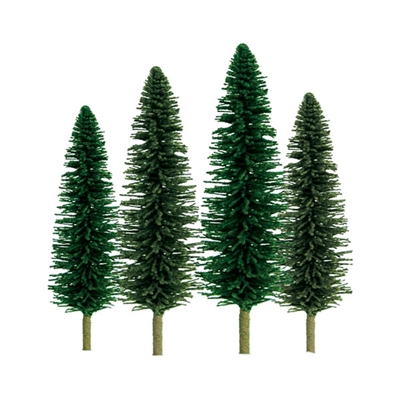 0592029 SUPER SCENIC TREES: CEDAR 1" to 2" SCENIC Z-scale, 55/pk