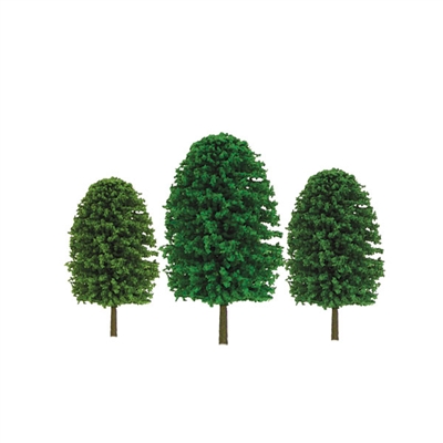 0592033 SUPER SCENIC TREES: TREES 1" to 2" SCENIC Z-scale, 55/pk