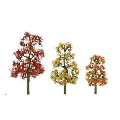 0592062 PREMIUM TREES: SYCAMORE Autumn PREMIUM N-scale, 4/pk