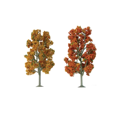0592104 SUPER SCENIC TREES: SYCAMORE Autumn 2.5" to 3.5" SCENIC N-scale, 8/pk