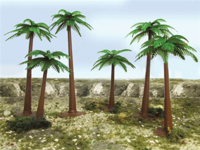 0592136 SUPER SCENIC TREES: PALM 3"-5", 6/pk