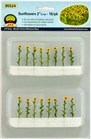 0595524 SUNFLOWERS 2" O-scale, 16/pk