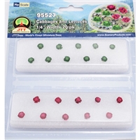 0595527 CABBAGES & LETTUCES 1/4" tall HO-scale, 20/pk