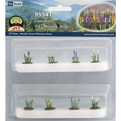 0595541 LUPINES 1/2" tall HO-scale, 8/pk