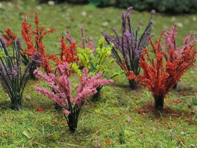 0595546 FLOWER BUSHES 1"-1.5", O-SCALE, 32/pk