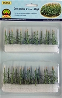 0595553 CORN STALKS 2" tall O-scale, 28/pk