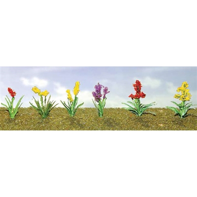 0595559 FLOWER PLANTS ASSORTMENT 2, HO-scale, 12/pk