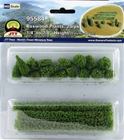 0595584 BOXWOOD PLANTS, HO-scale, 20/pk