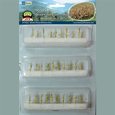 0595588 DRIED CORN STALKS, HO-scale, 30/pk