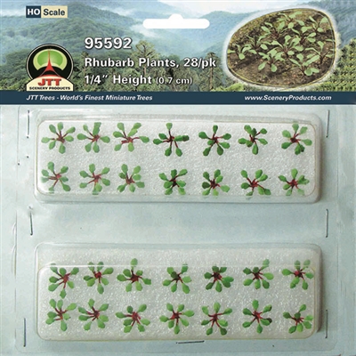 0595592 RHUBARB PLANTS, HO-scale, 28/pk