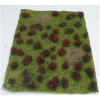 0595604 FLOWERING MEADOW Red, 5" x 7" sheet.