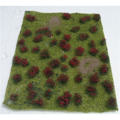 0595604 FLOWERING MEADOW Red, 5" x 7" sheet.