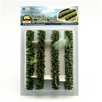 0595615 HEDGEROWS 3/4"x 1"x 6", HO-scale, 4/pk