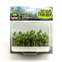 0595619 WOODS EDGE TREES Pastel Green, 2" to 2.5", N-scale, 20/pk
