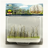 0595628 WOODS EDGE TREES Bare, 2" to 2.5", N-scale, 20/pk