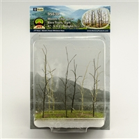 0595630 WOODS EDGE TREES Bare, 4" to 5.5", O-scale, 8/pk