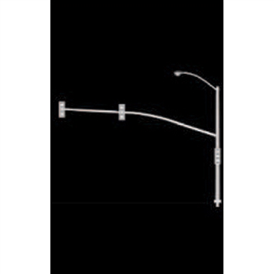 0597310 LIGHT POLES Double Street Light, 1/4"=1'-0" 1:48, White 2/pk