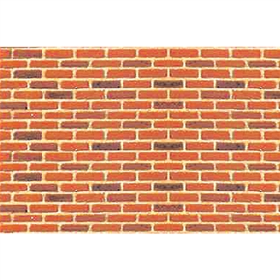 0597420 PATTERN SHEETS, Brick, N-scale (1:200) 2/pk