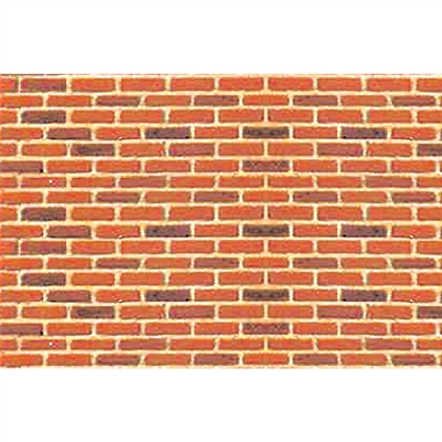 0597422 PATTERN SHEETS, Brick, HO-scale (1:100) 2/pk