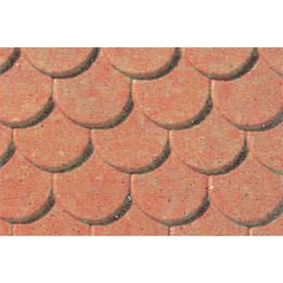 0597439 PATTERN SHEETS, Scalloped Edge Tile, G-scale (1:24) 2/pk