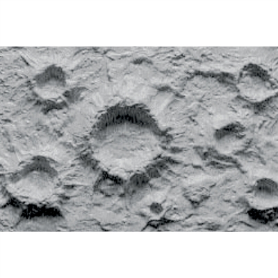 0597460 PATTERN SHEETS, Moon & War Craters Small, No-scale 2/pk