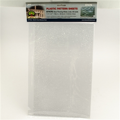 0597475 PATTERN SHEETS, Slow Flowing Water, 10mm wave size, 2/pk