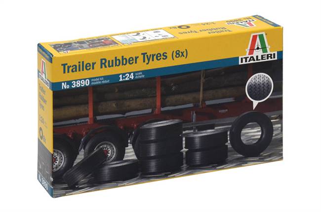 553890 1/24 Trailer Rubber Tires