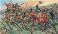 556027 1/72 ENGLISH KNIGHTS AND ARCHERS (100 YEARS WAR)