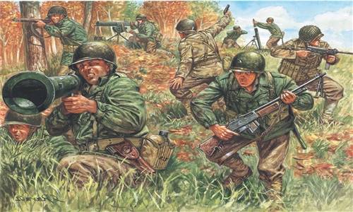 556046 1/72 WWII American Infantry