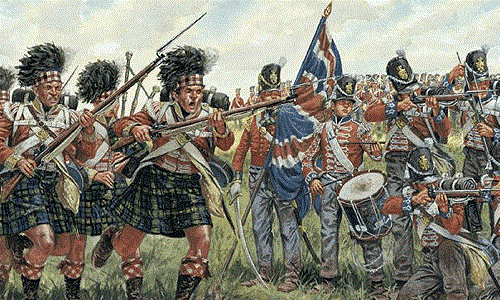 556058 1/72 Napoleonic Wars: British+Scots Infantry