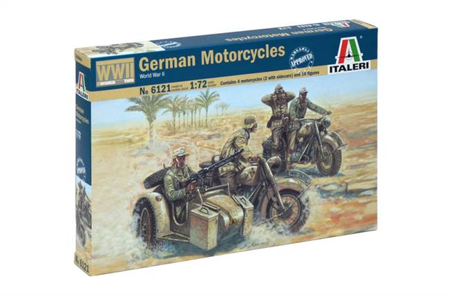 556121 1/72 WWII German Motorcycles