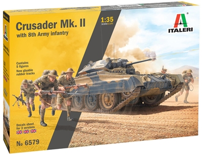556579 1/35 Crusader Mk. II with 8th Army Infantry