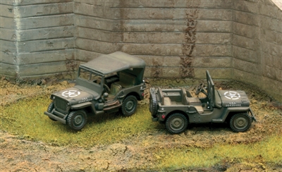 557506 1/72 Willys Jeep 1/4 Ton 4x4 (2 FAST ASSEMBLY MODELS)