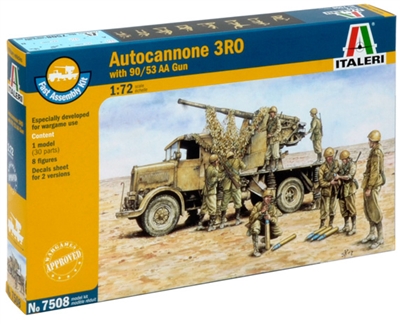 557508 1/72 Autocannone RO3 with 90/53 AA Gun (2 FAST ASSEMBLY MODELS)