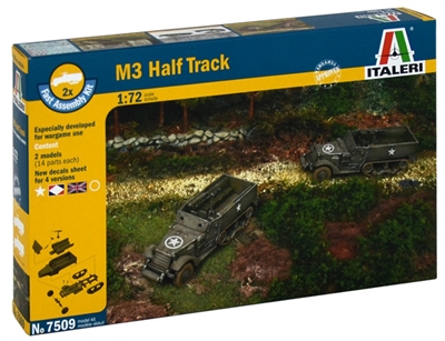 557509 1/72 M 3A1 Half Truck (2 FAST ASSEMBLY MODELS)