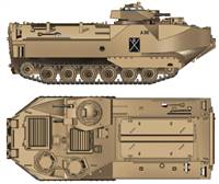 700103 1/144 AAVP7A1 Amphibious armor