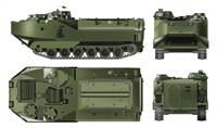 700104 1/144 LVTP7 Amphibious armor