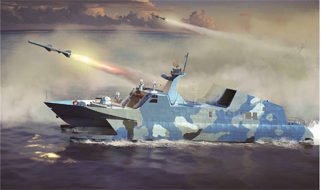 700108 1/144 PLAN Type 22 Missile Boat