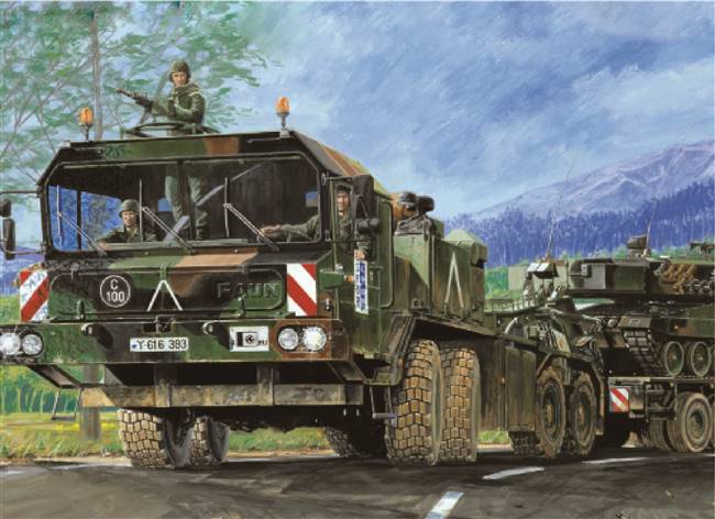 700203 1/35 Faun Elefant Slt-56 Panzer transporter