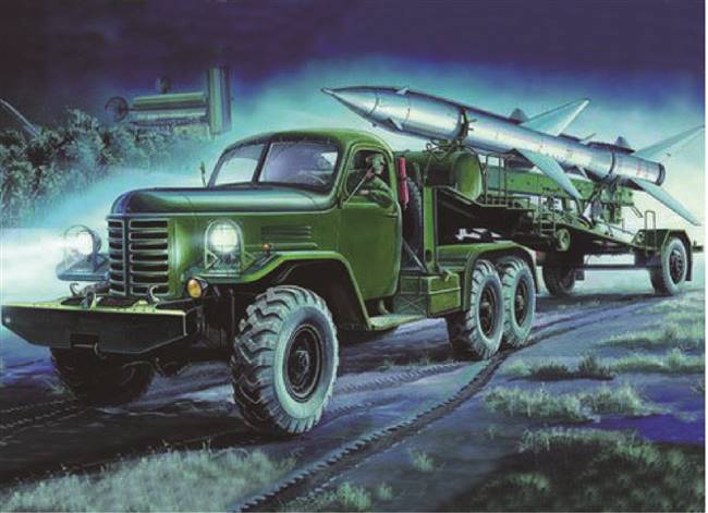 700205 1/35 CHN Hq-2 missile with loading cabin