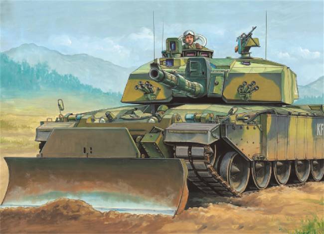700345 1/35 Armor-British Challenger II-kfor in action at kosovo
