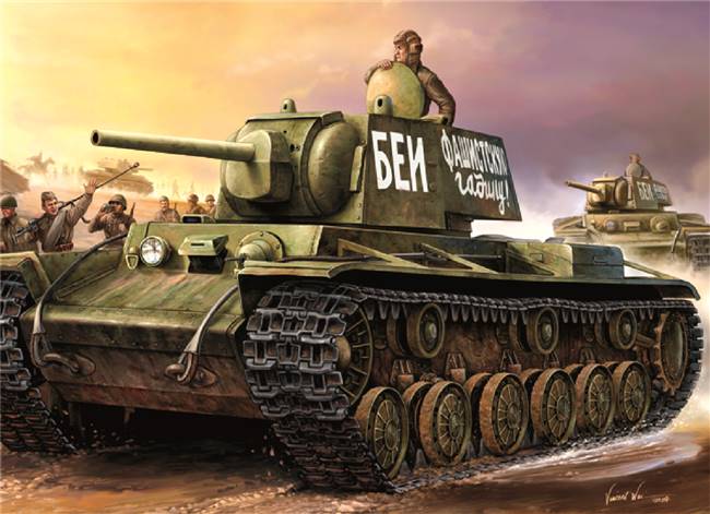 700356 1/35 KV-1 (model 1941) Small Turret Tank