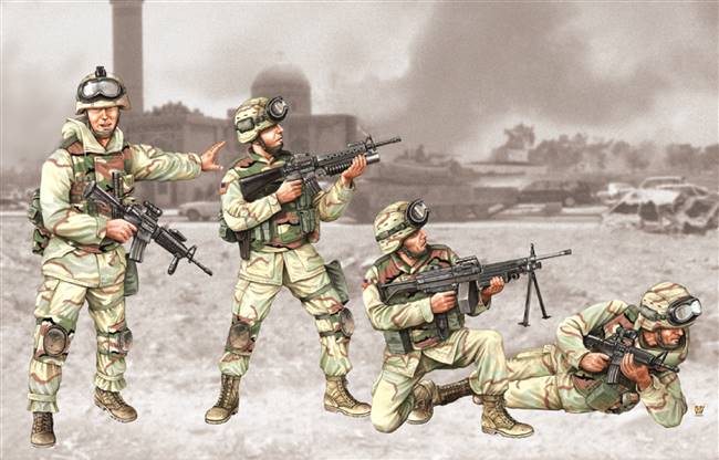 700410 1/35 US 101st Airborne Division Crew