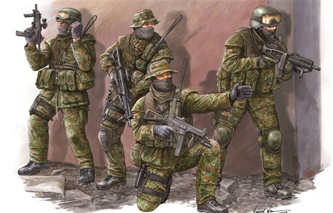 700422 1/35 Modern German KSK Commandos