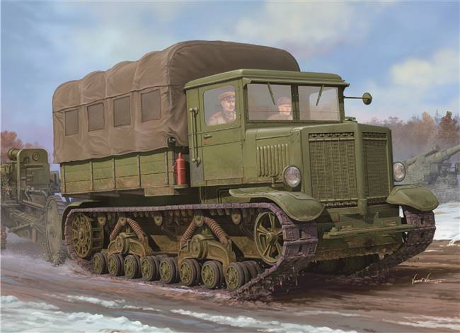 701573 1/35 Voroshilovets Tractor