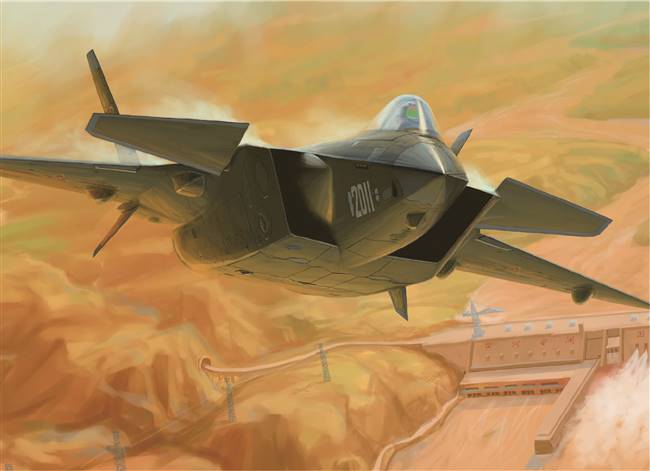 701665 1/72 Chinese J-20 Mighty Dragon (Prototype NO.2011)