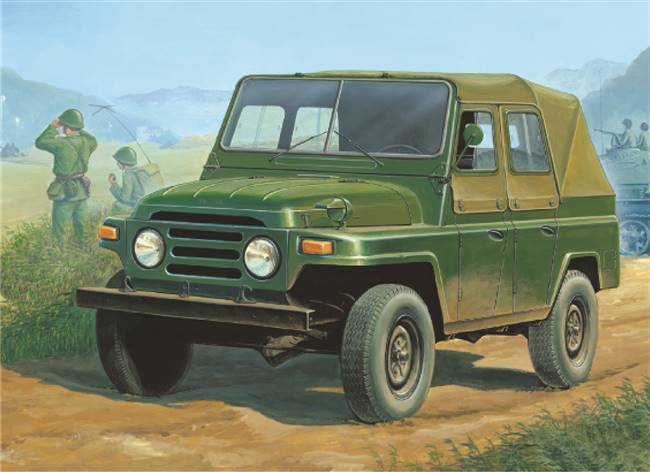 702302 1/35 Chinese BJ212 Military Jeep