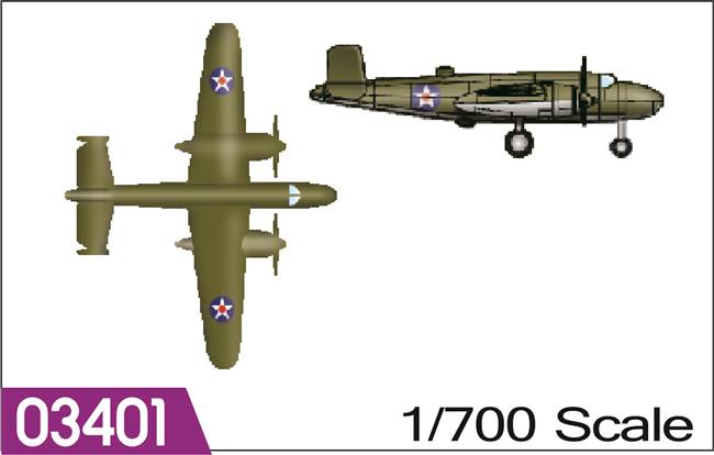 703401 1:700  Aircraft-B-25 MITCHELL