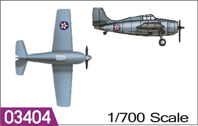 703404 1:700  F4F-4 WILDCAT